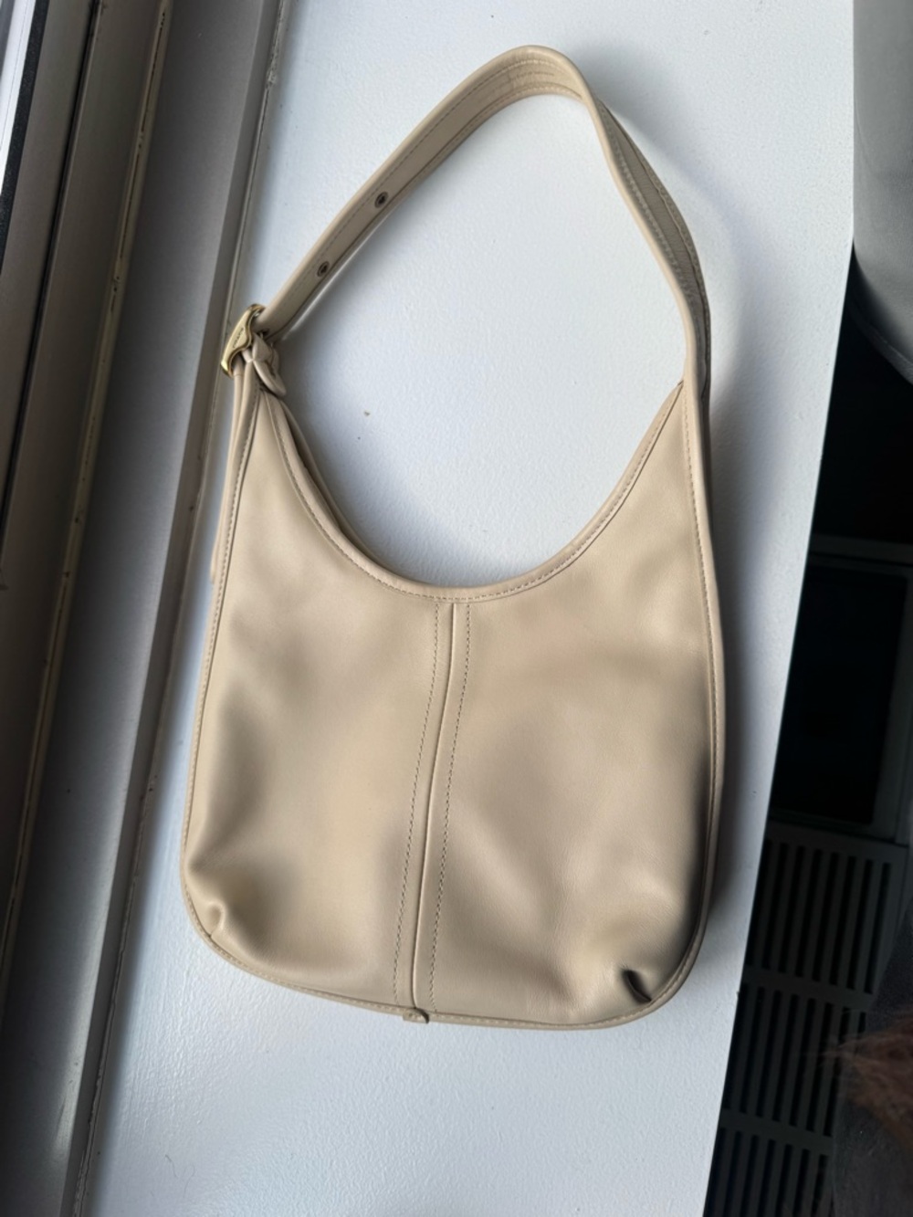 Coach Cream Curve Shoulder Bag